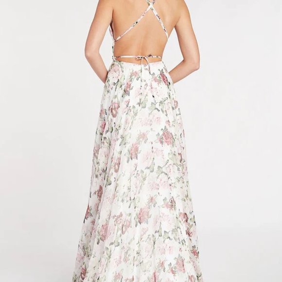 Alyce Sleek Sexy Prom Dress, BACKLESS Size 14, Aline Leg Slit Bridesmaid Formal - Picture 3 of 15